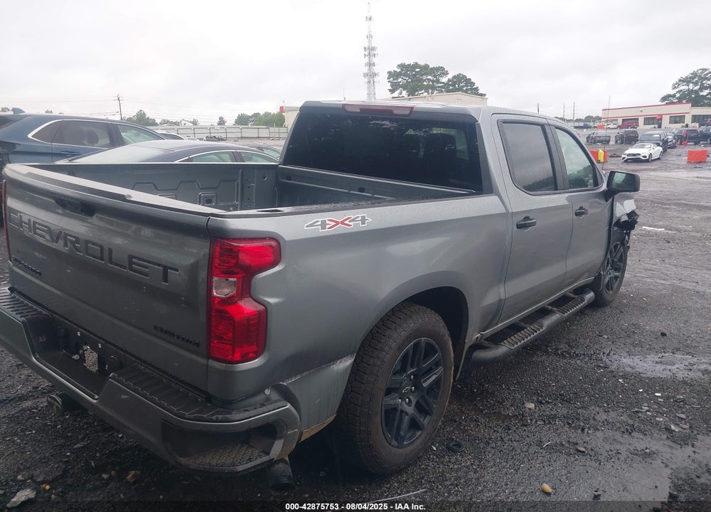 2025 CHEVROLET SILVERADO 1500 4WD SHORT BED CUSTOM VIN: 1GCPKBEKXSZ227760