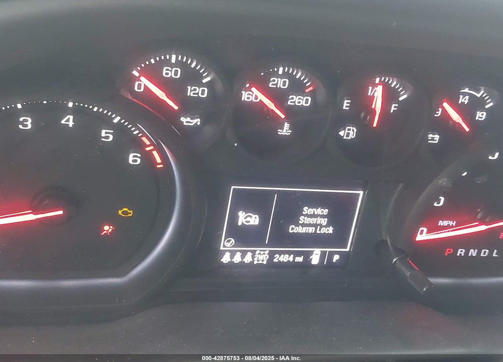 2025 CHEVROLET SILVERADO 1500 4WD SHORT BED CUSTOM VIN: 1GCPKBEKXSZ227760