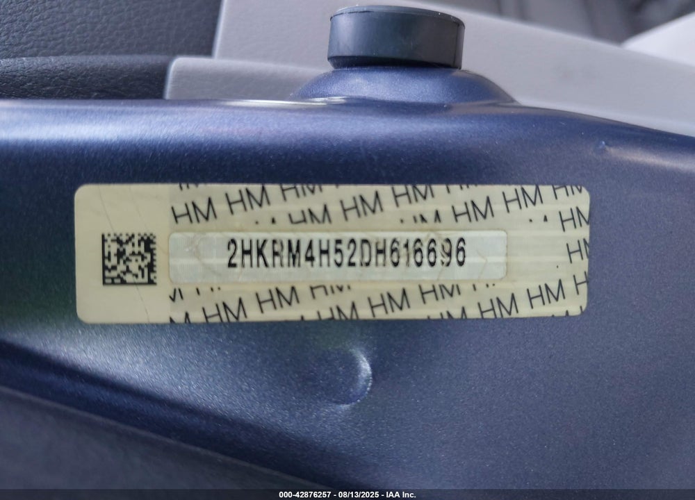 2013 HONDA CR-V VIN: 2HKRM4H52DH616696