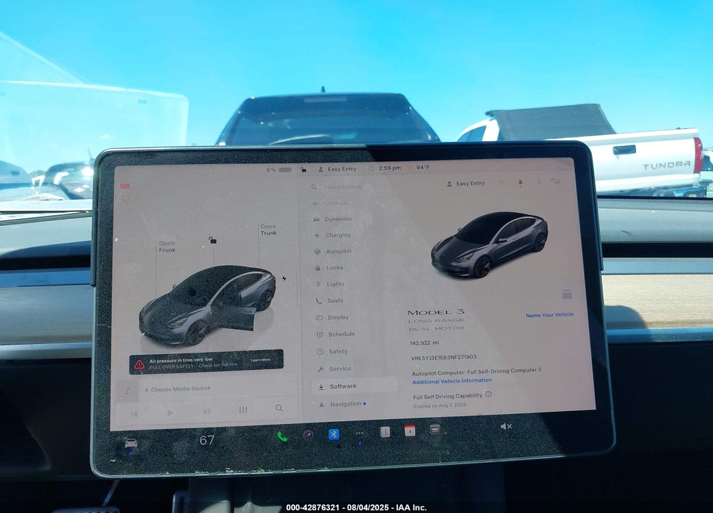 2022 TESLA MODEL 3 VIN: 5YJ3E1EB3NF271903