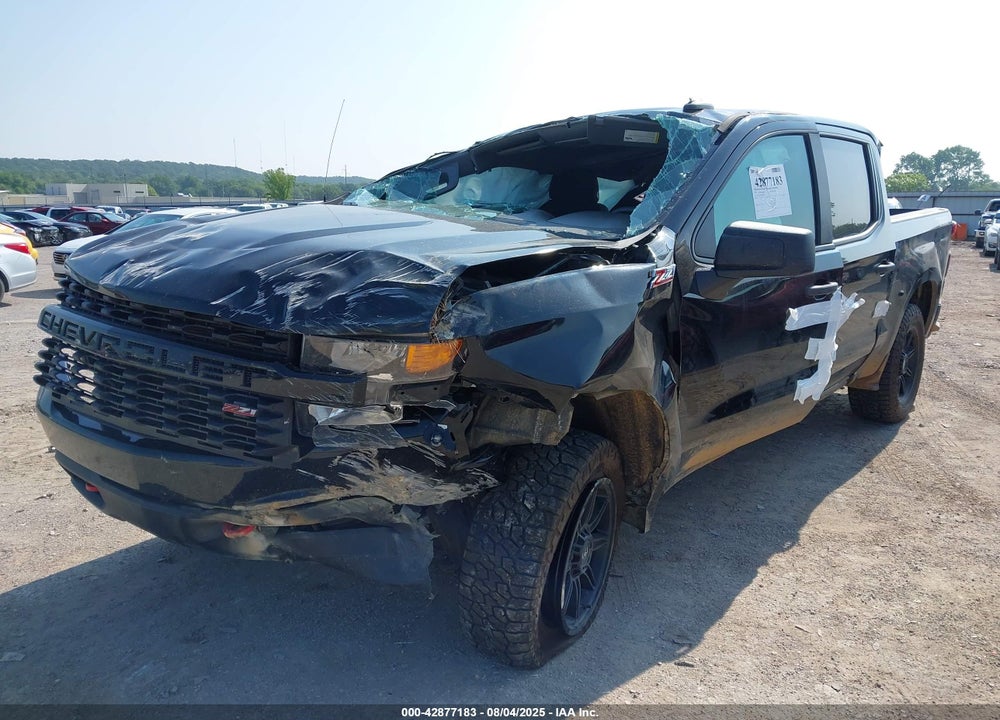 2021 CHEVROLET SILVERADO 1500 4WD SHORT BED CUSTOM TRAIL BOSS VIN: 1GCPYCEF6MZ283236