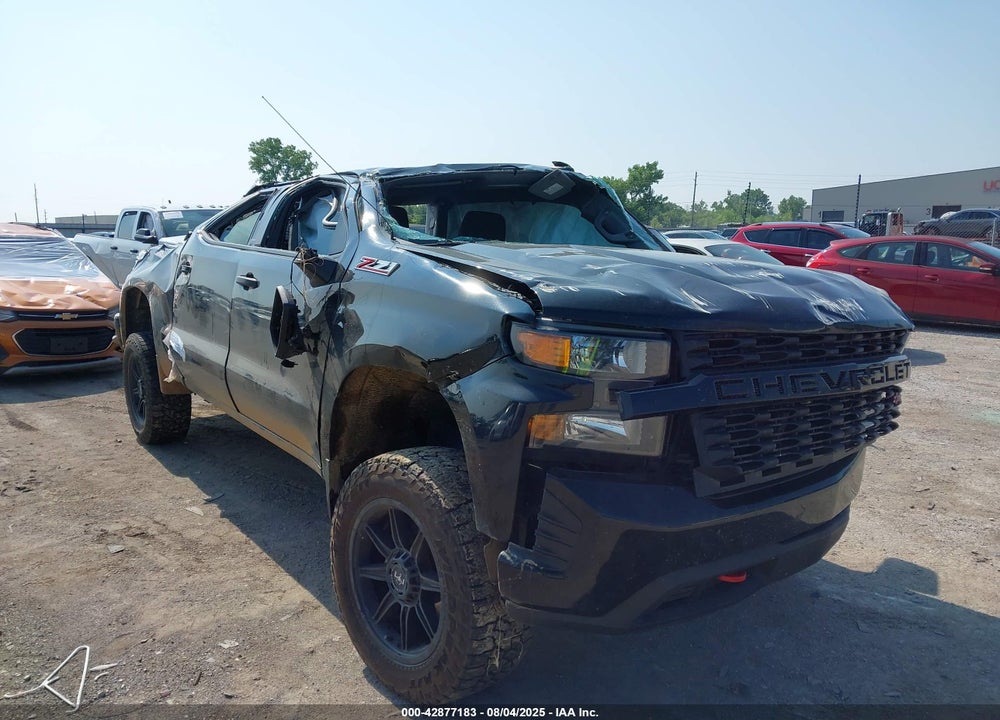2021 CHEVROLET SILVERADO 1500 4WD SHORT BED CUSTOM TRAIL BOSS VIN: 1GCPYCEF6MZ283236
