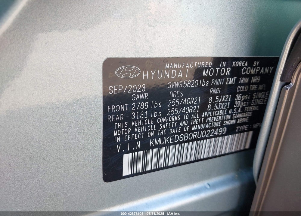 2024 GENESIS GV60 VIN: KMUKEDSB0RU022499