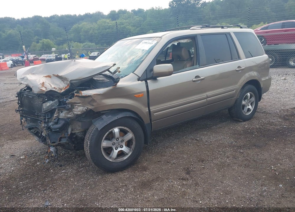 2008 HONDA PILOT EX-L VIN: 5FNYF18578B037518