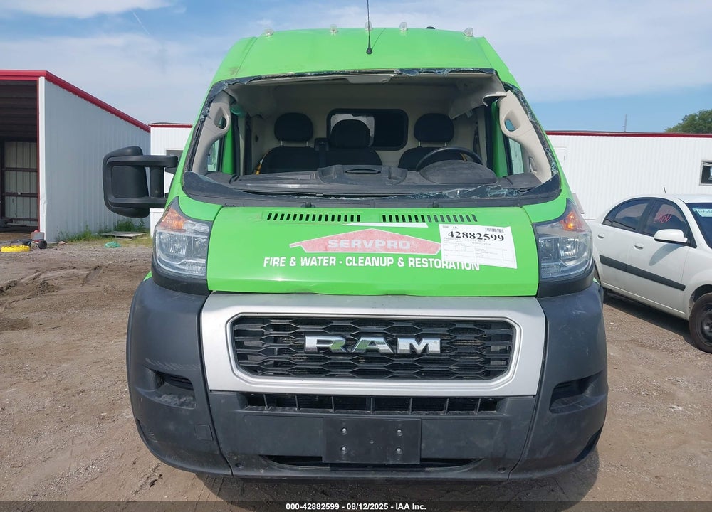 2019 RAM PROMASTER 3500 CARGO VAN HIGH ROOF 159 WB EXT VIN: 3C6URVJGXKE553739