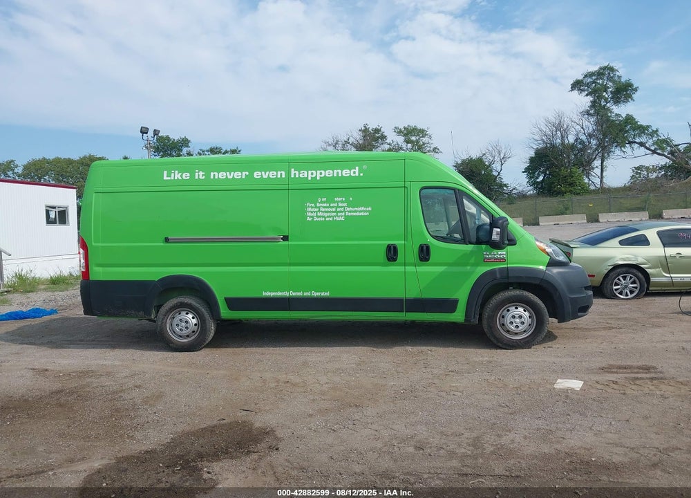 2019 RAM PROMASTER 3500 CARGO VAN HIGH ROOF 159 WB EXT VIN: 3C6URVJGXKE553739