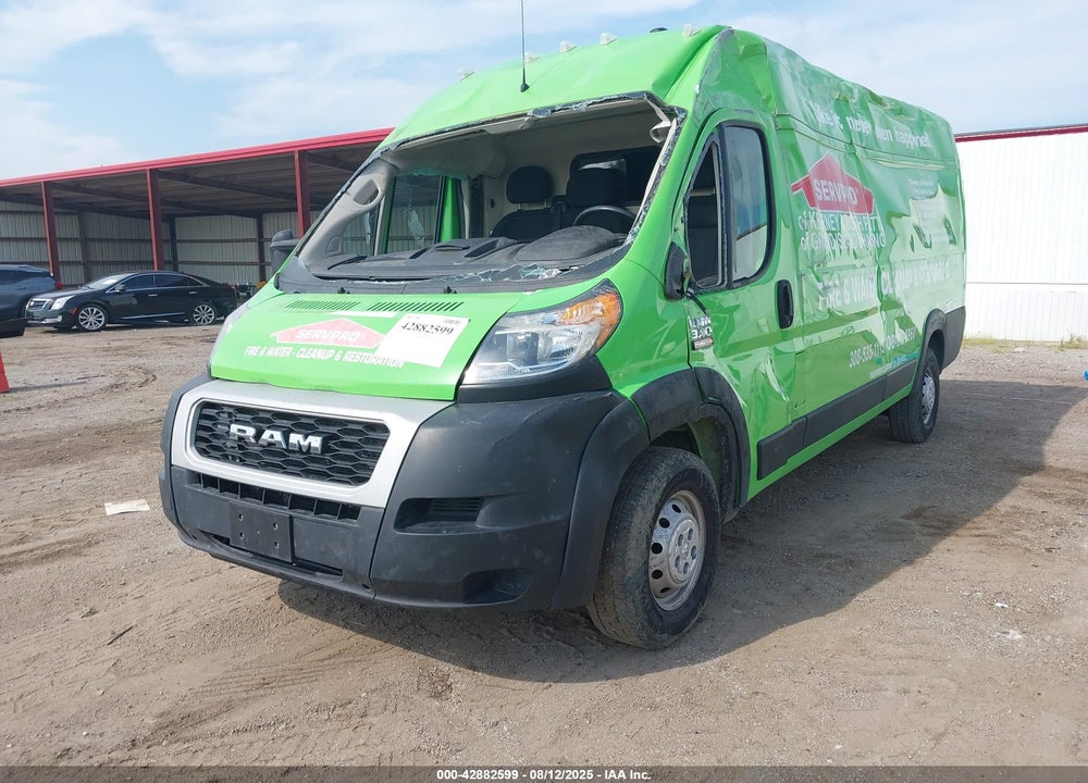 2019 RAM PROMASTER 3500 CARGO VAN HIGH ROOF 159 WB EXT VIN: 3C6URVJGXKE553739