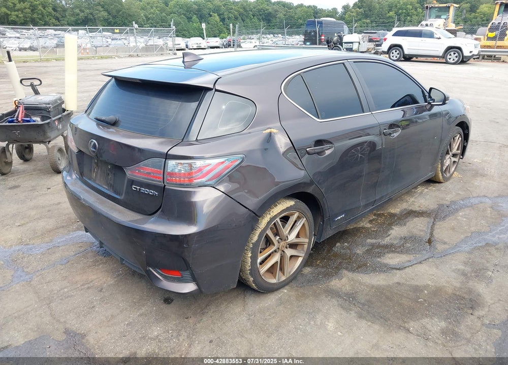 2016 LEXUS CT 200H VIN: JTHKD5BH4G2267121