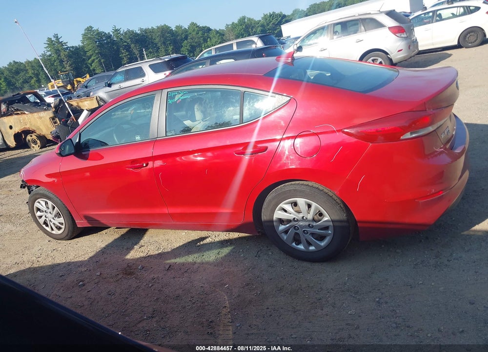 2017 HYUNDAI ELANTRA VIN: KMHD74LF1HU123827