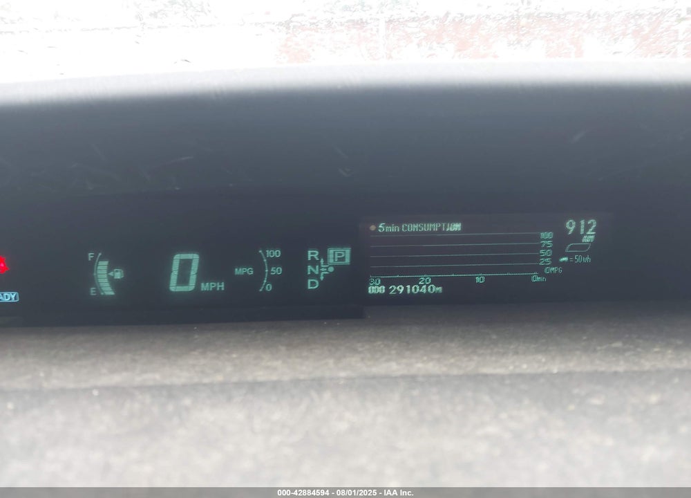 2011 TOYOTA PRIUS THREE VIN: JTDKN3DU8B5307334