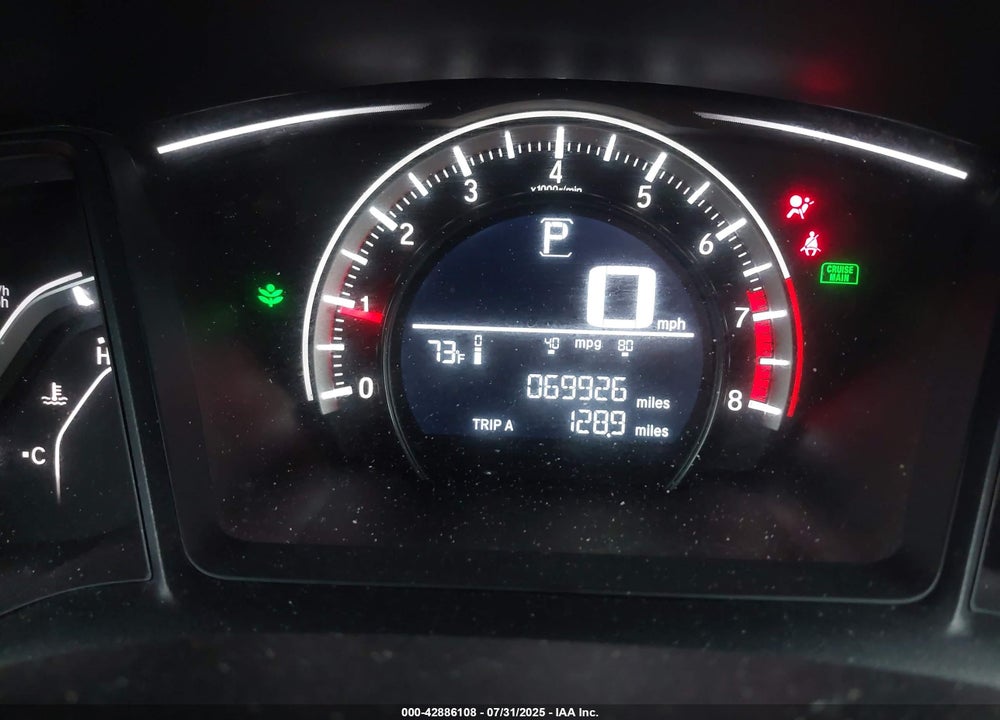 2016 HONDA CIVIC VIN: 2HGFC2F5XGH574693