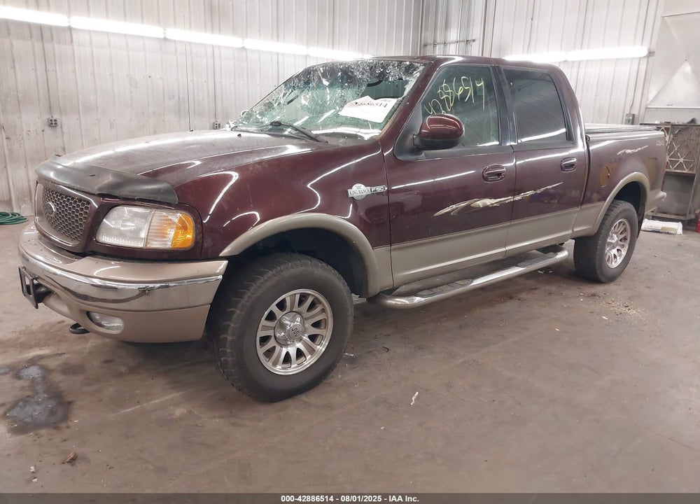 2002 FORD F-150 LARIAT/XLT VIN: 1FTRW08L02KC07015