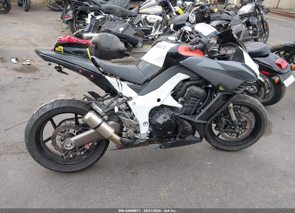 2013 KAWASAKI ZX1000 G VIN: JKAZXCG1XDA022598
