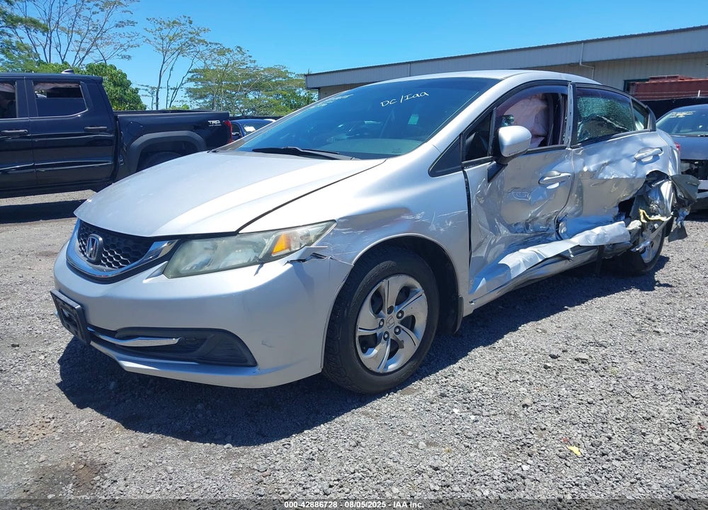 2014 HONDA CIVIC LX VIN: 19XFB2F50EE058966