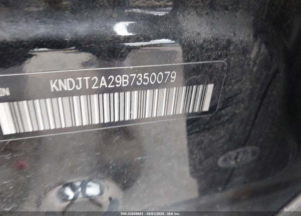 2011 KIA SOUL VIN: KNDJT2A29B7350079
