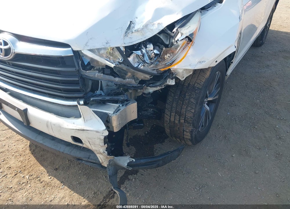2016 TOYOTA HIGHLANDER XLE V6 VIN: 5TDKKRFH4GS165769