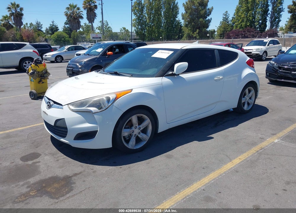 2014 HYUNDAI VELOSTER BASE W/BLACK VIN: KMHTC6ADXEU203420
