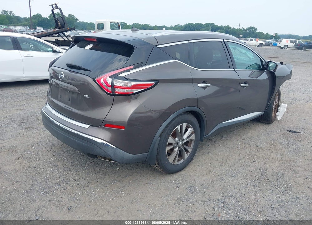 2015 NISSAN MURANO SL VIN: 5N1AZ2MG5FN204684