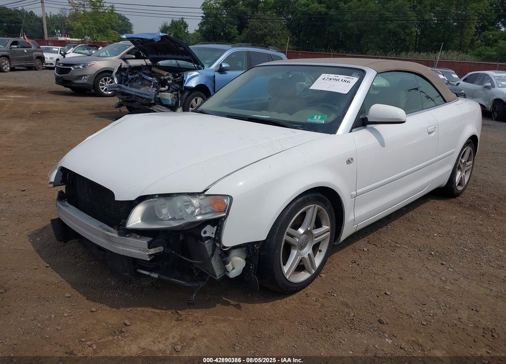 2008 AUDI A4 2.0T VIN: WAUDF48H68K004617