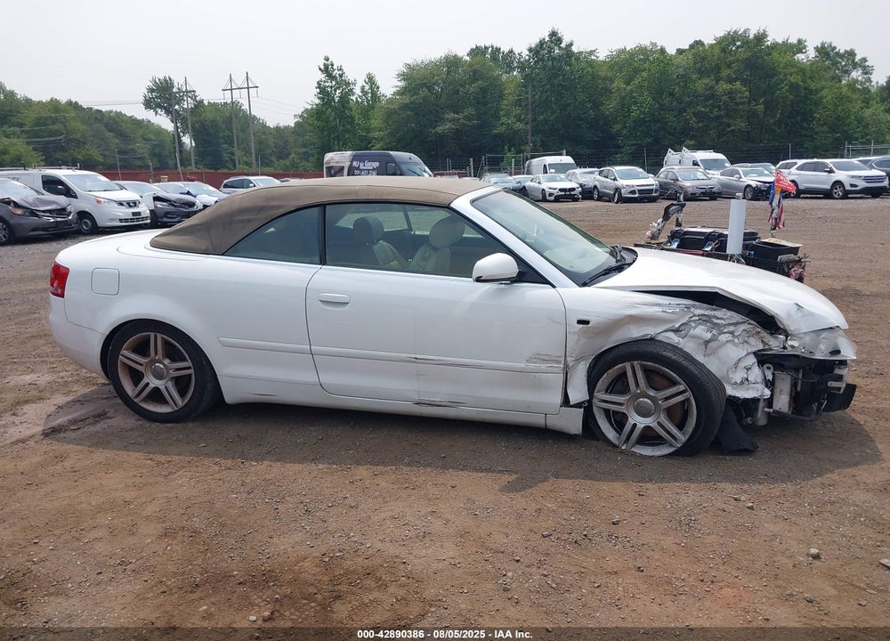 2008 AUDI A4 2.0T VIN: WAUDF48H68K004617