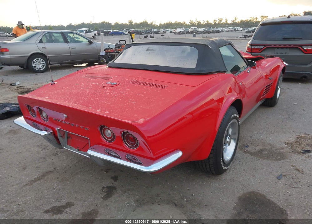 1972 CHEVROLET CORVETTE CONV VIN: 1Z67K2S516533