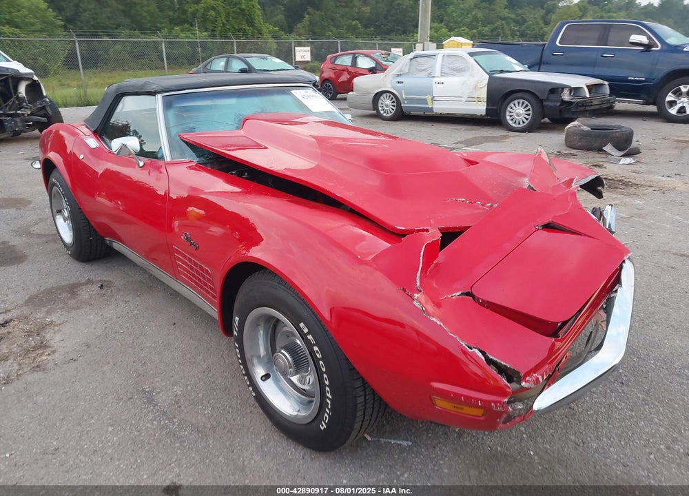 1972 CHEVROLET CORVETTE CONV VIN: 1Z67K2S516533