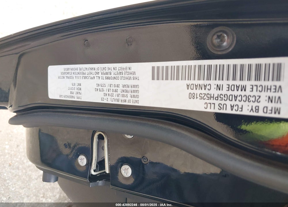 2023 CHRYSLER 300 VIN: 2C3CCADG5PH525180