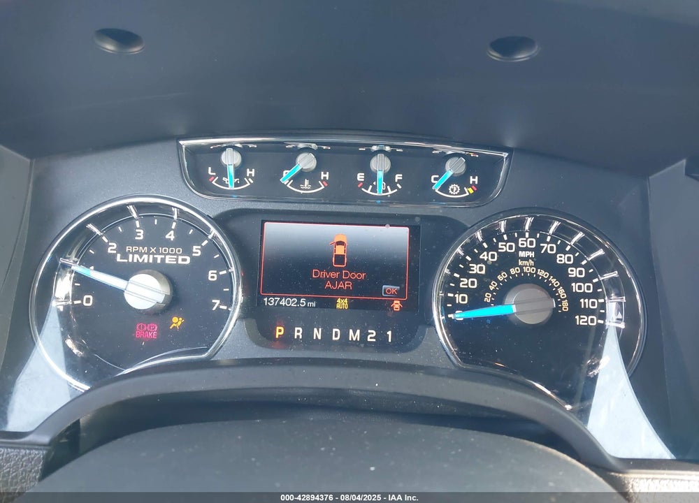 2014 FORD F-150 LIMITED VIN: 1FTFW1ETXEFD08587