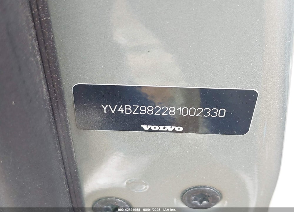 2008 VOLVO XC70 VIN: YV4BZ982281002330