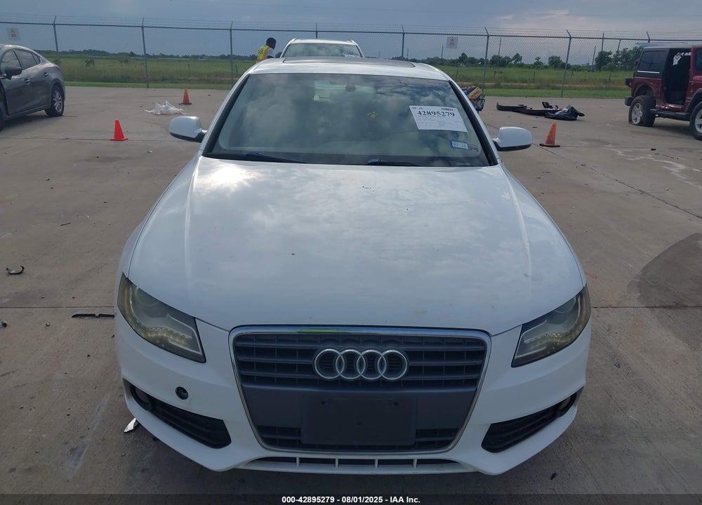 2012 AUDI A4 2.0T PREMIUM VIN: WAUAFAFLXCA116229