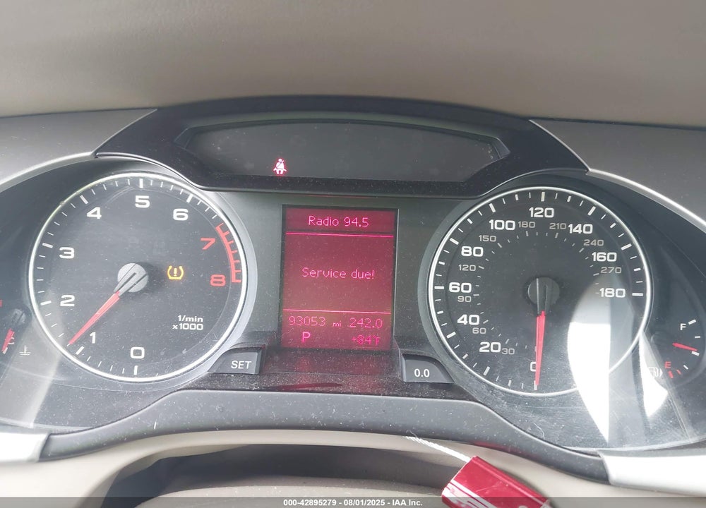 2012 AUDI A4 2.0T PREMIUM VIN: WAUAFAFLXCA116229