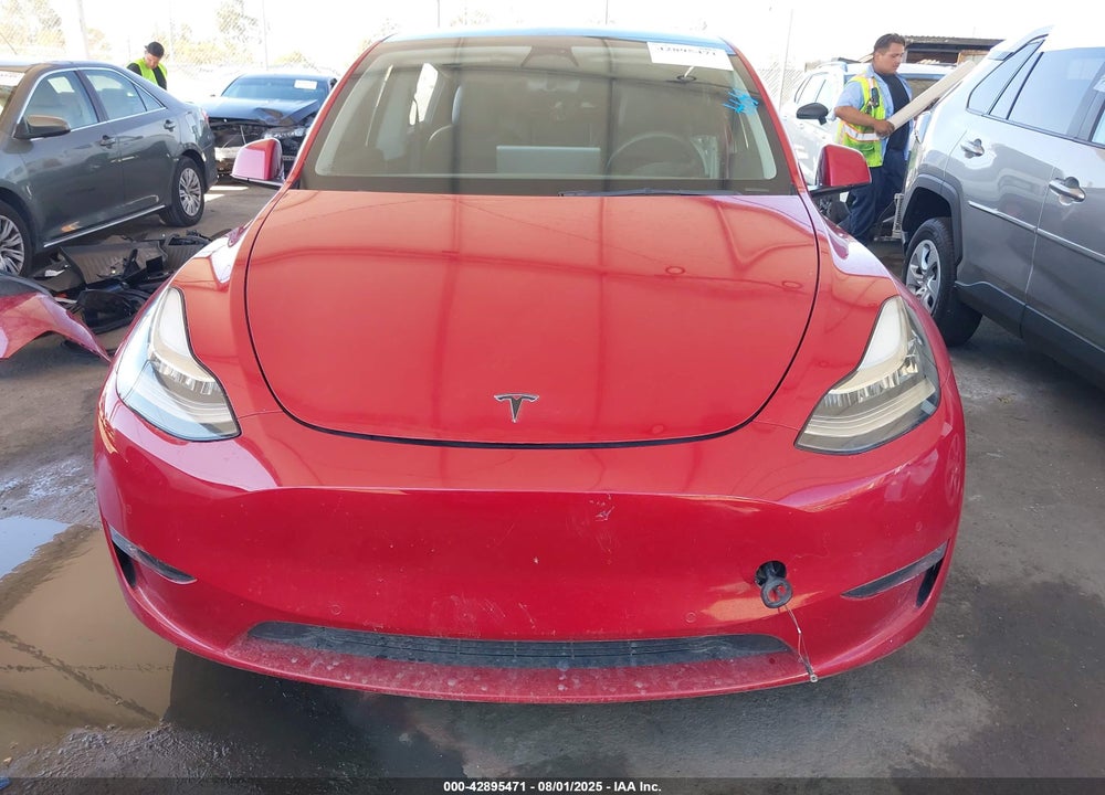 2021 TESLA MODEL Y LONG RANGE DUAL MOTOR ALL-WHEEL DRIVE VIN: 5YJYGDEEXMF285369