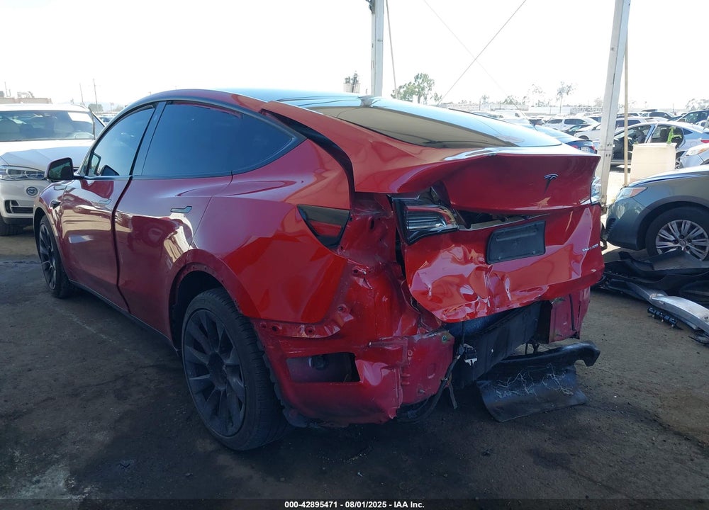 2021 TESLA MODEL Y LONG RANGE DUAL MOTOR ALL-WHEEL DRIVE VIN: 5YJYGDEEXMF285369