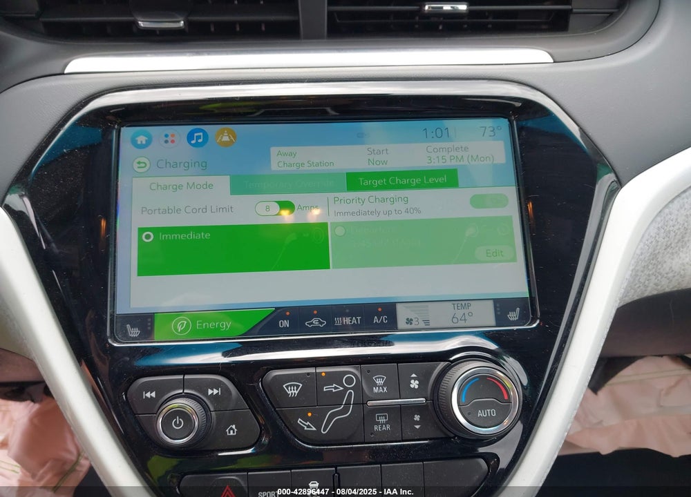 2020 CHEVROLET BOLT EV VIN: 1G1FZ6S04L4116646