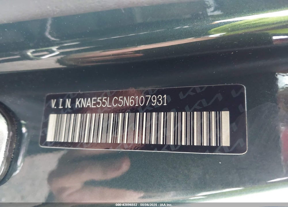 2022 KIA STINGER VIN: KNAE55LC5N6107931