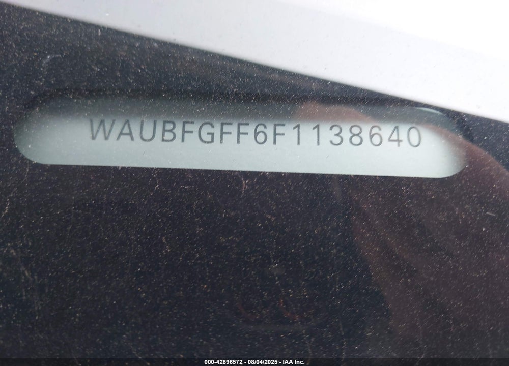 2015 AUDI A3 VIN: WAUBFGFF6F1138640