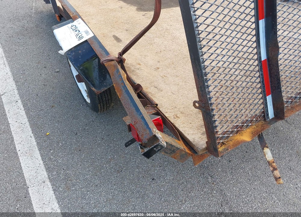 2007 CARRY ON 5X8 UTILITY TRAILER VIN: 4YMUL08187V154214