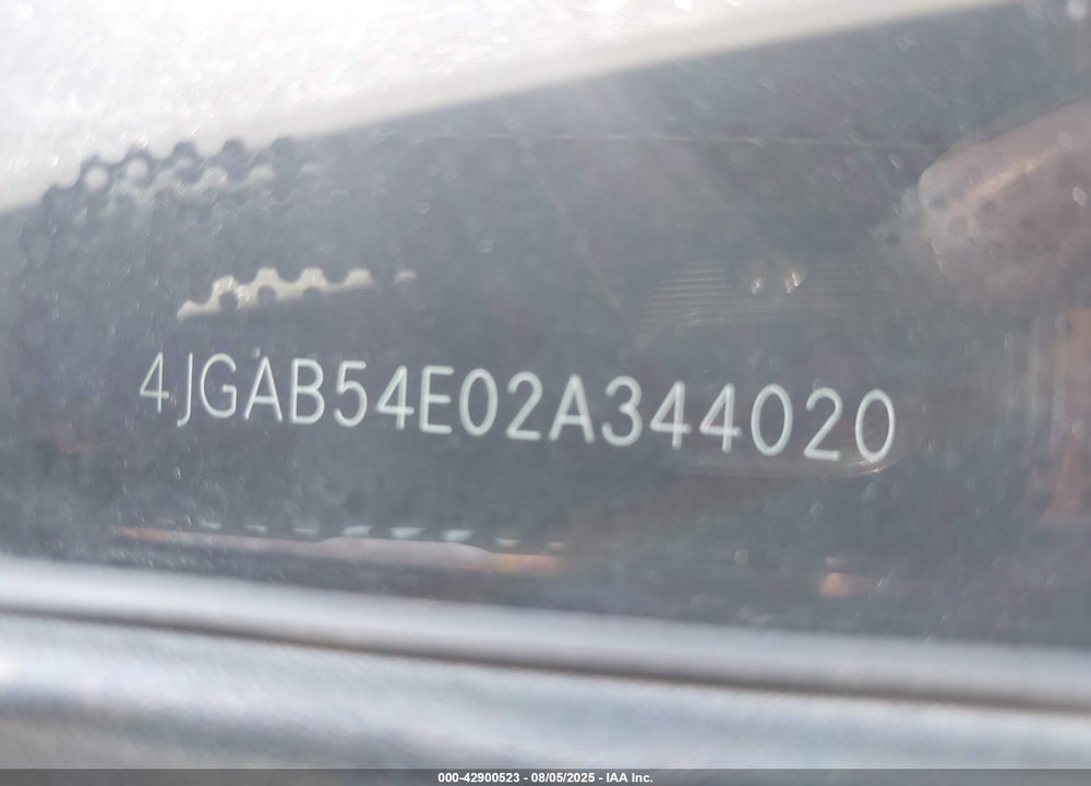 2002 MERCEDES-BENZ ML 320 VIN: 4JGAB54E02A344020