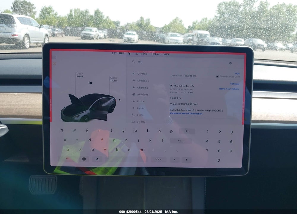 2021 TESLA MODEL 3 VIN: 5YJ3E1EB5MF902441
