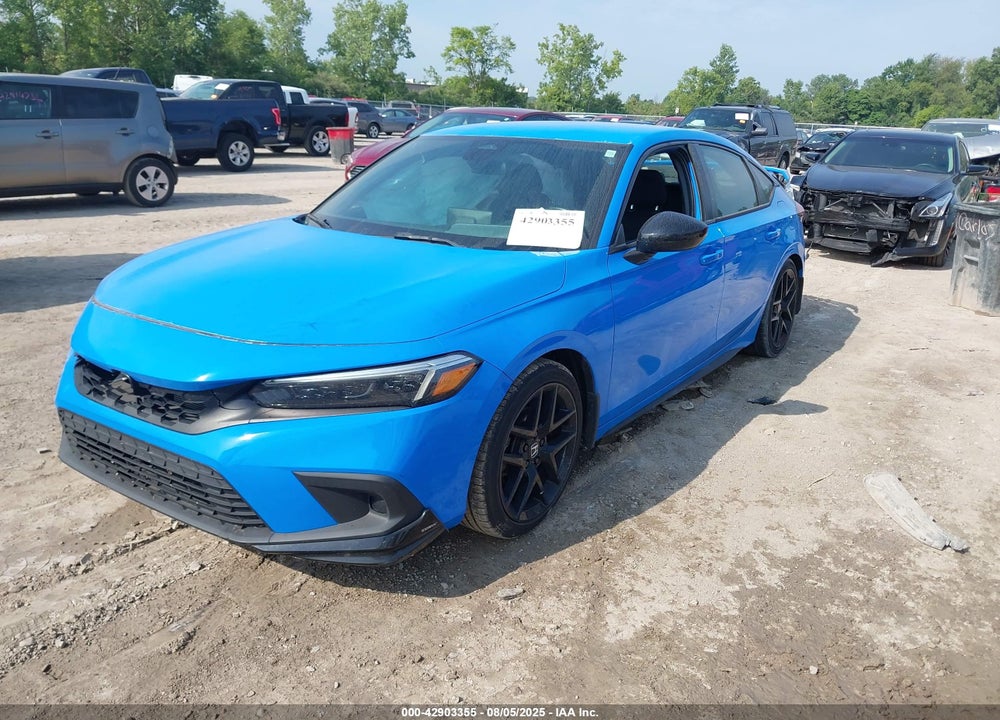 2022 HONDA CIVIC SPORT VIN: 19XFL2H87NE012815
