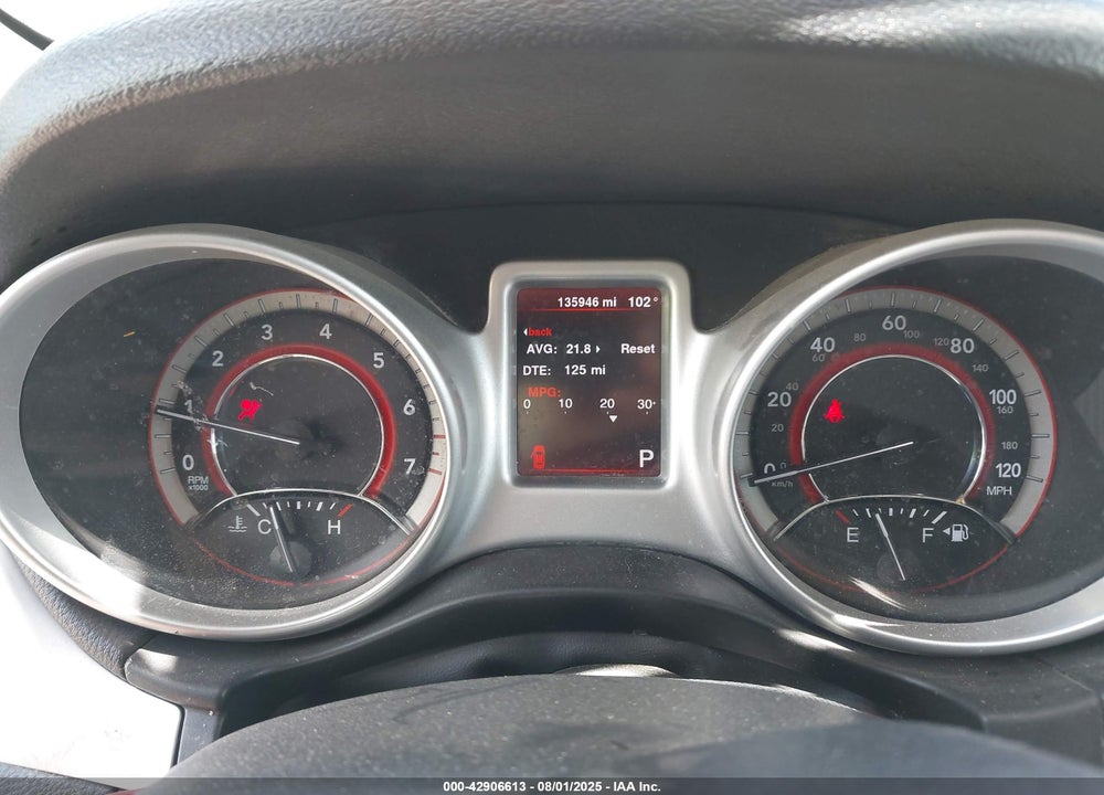 2013 DODGE JOURNEY SXT VIN: 3C4PDDBG6DT644812