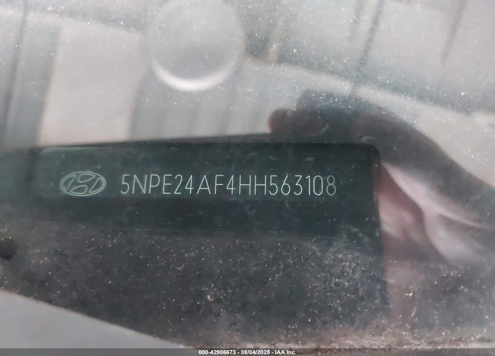 2017 HYUNDAI SONATA VIN: 5NPE24AF4HH563108