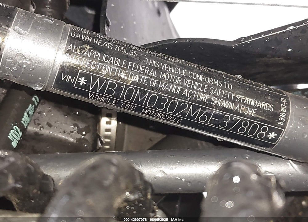 2021 BMW R 1250 GS VIN: WB10M0302M6E37808