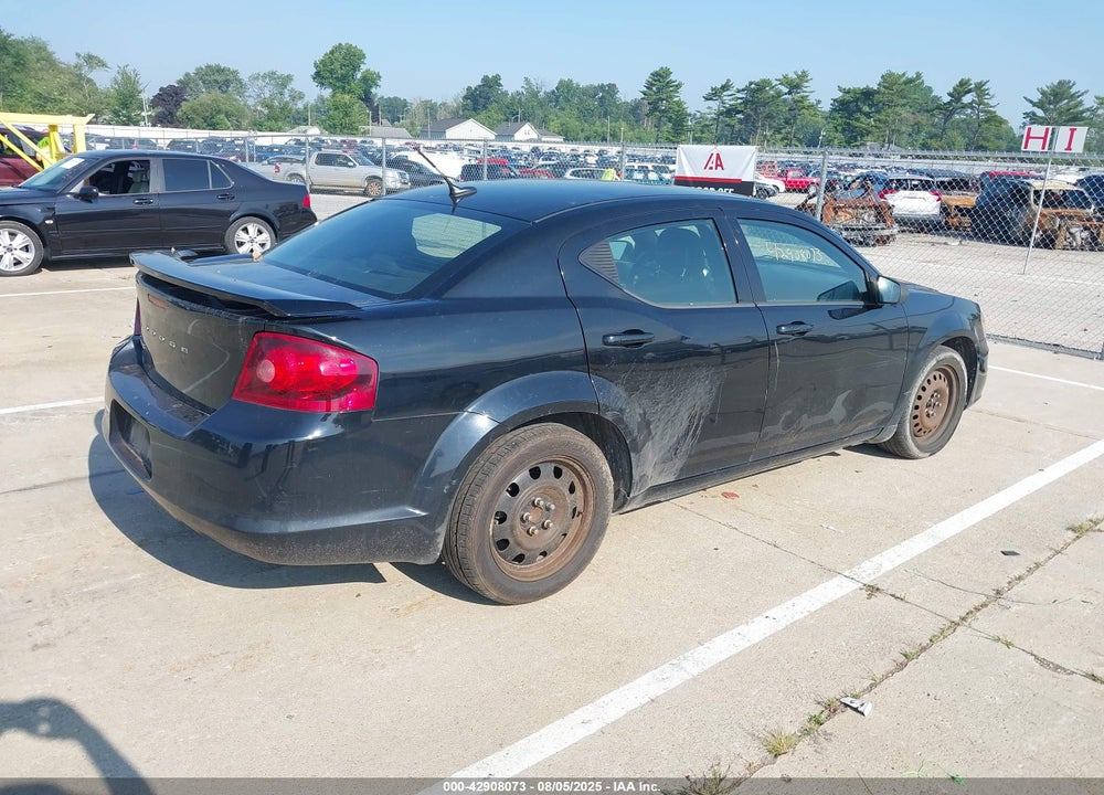 2012 DODGE AVENGER VIN: 1C3CDZAB4CN128808