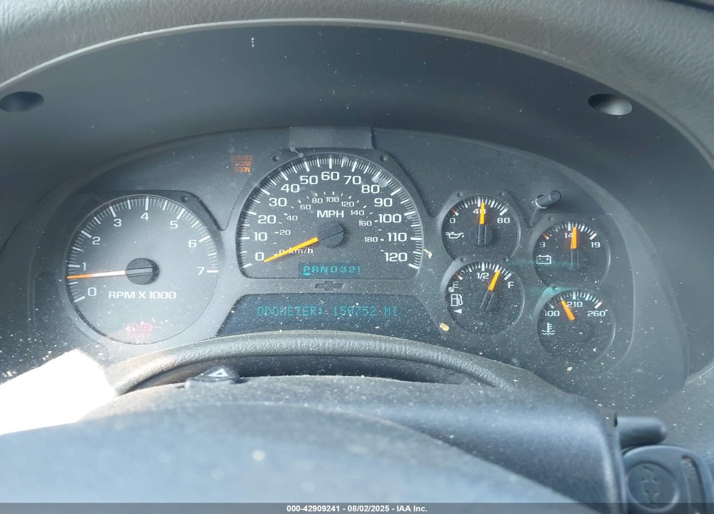 2002 CHEVROLET TRAILBLAZER LTZ VIN: 1GNDT13S122323824
