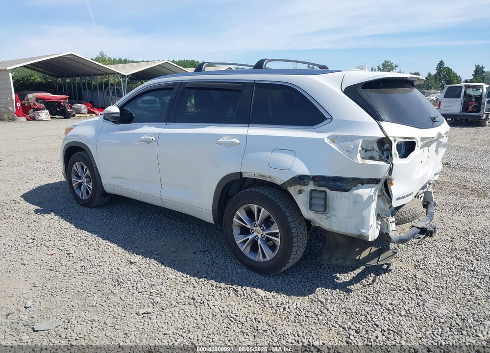 2015 TOYOTA HIGHLANDER VIN: 5TDJKRFH4FS167743