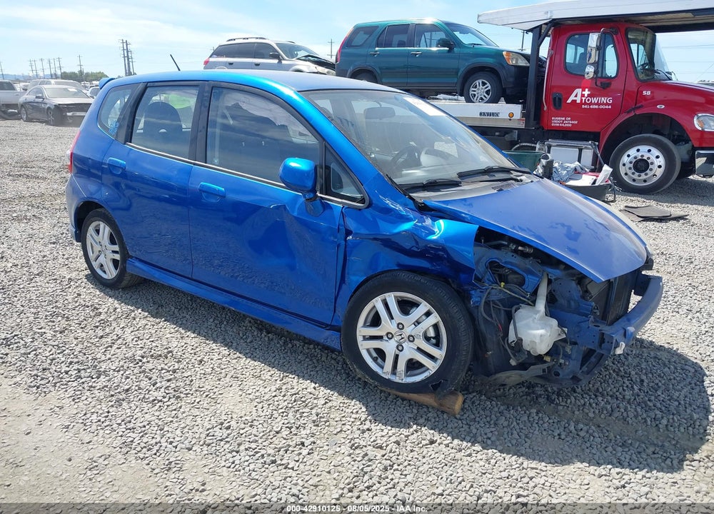2007 HONDA FIT SPORT VIN: JHMGD38637S022116
