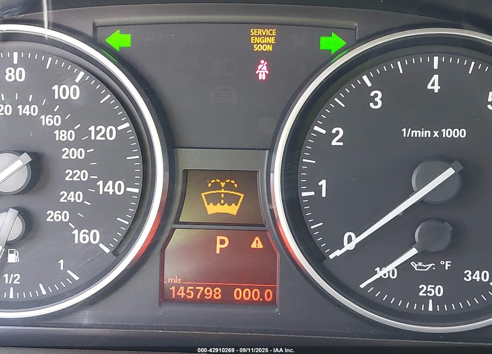 2009 BMW 3 SERIES VIN: WBAPM77539NL87945