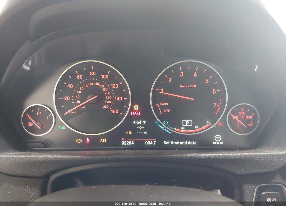 2014 BMW 3 SERIES VIN: WBA3C1C57EK117388