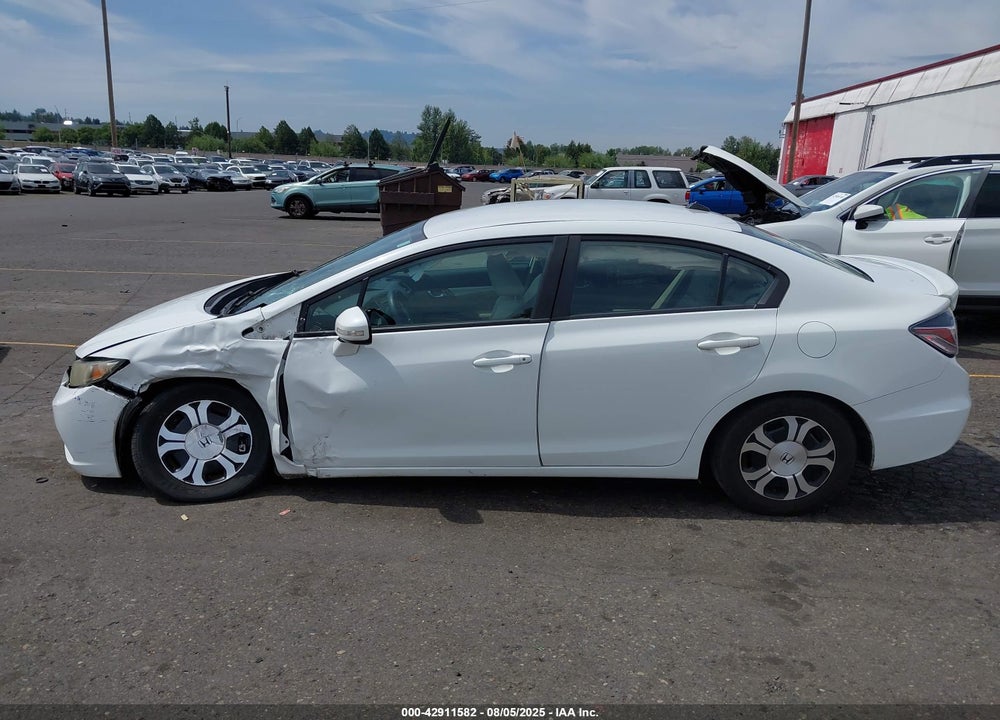 2013 HONDA CIVIC HYBRID VIN: 19XFB4F24DE201692